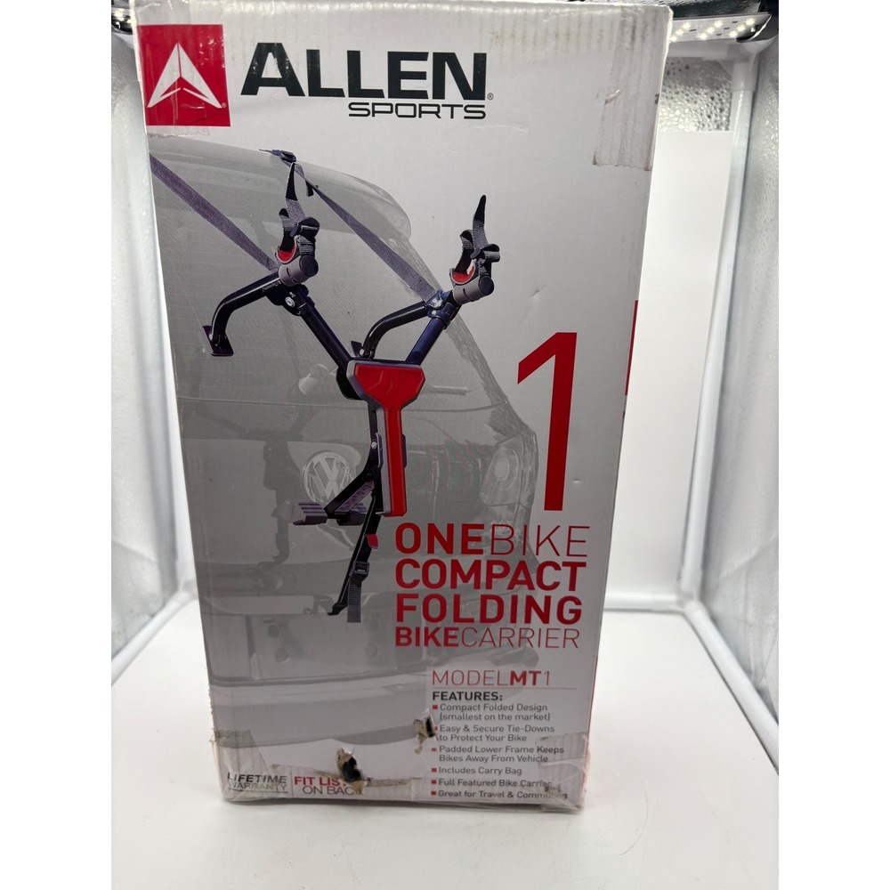 Allen Sports MT1 One Bike Compact Folding Bike Carrier, New
